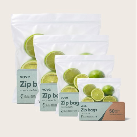 Vove Compostable Zip Bag Set