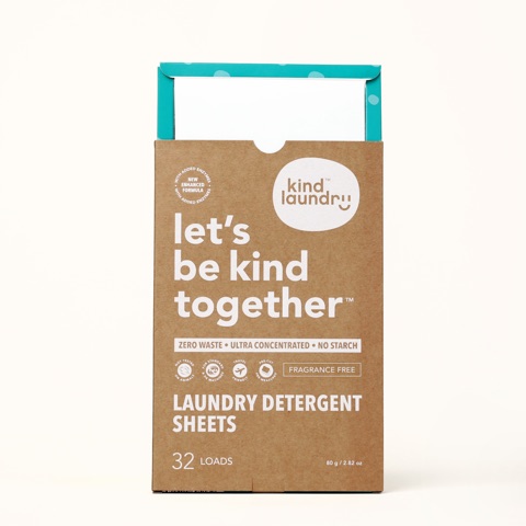 Kind Laundry Detergent Sheets, Fragrance Free