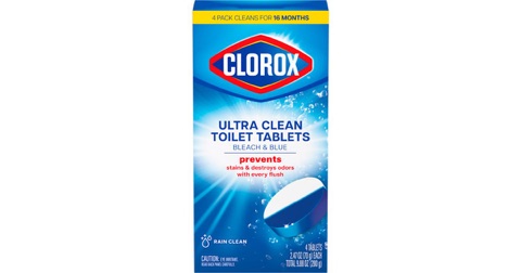 Clorox Ultra Clean Toilet Tablets Bleach and Blue